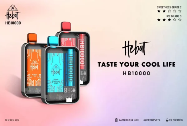 HEBAT拋棄式-喜貝10000口puff-一次性電子煙