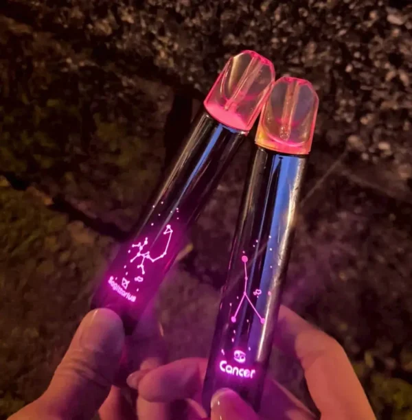 MOS主機-十二星座爅嘶紫色主機-可發光霧煙桿-通用一代煙彈